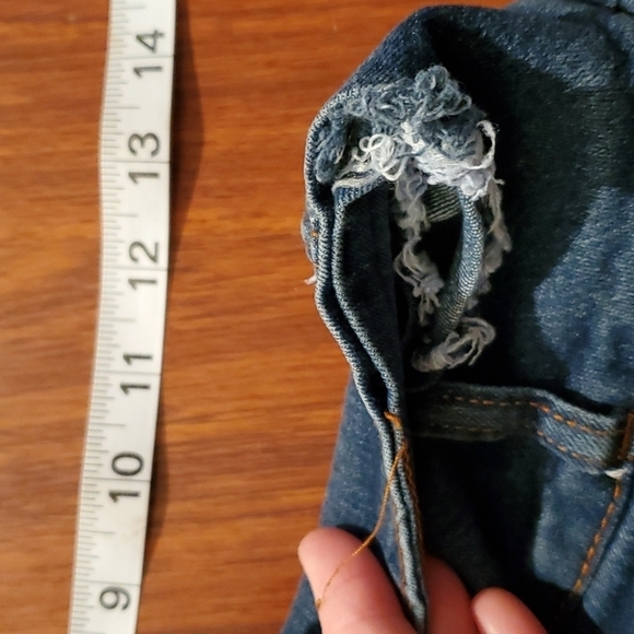 Saza Jeans Womens size 9 SJ jeans distressed low rise tapered destroyed - Picture 13 of 13